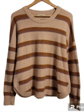 Madewell coziest yarn striped sweater